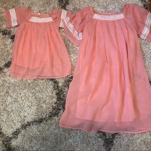 Mommy and me matching dresses